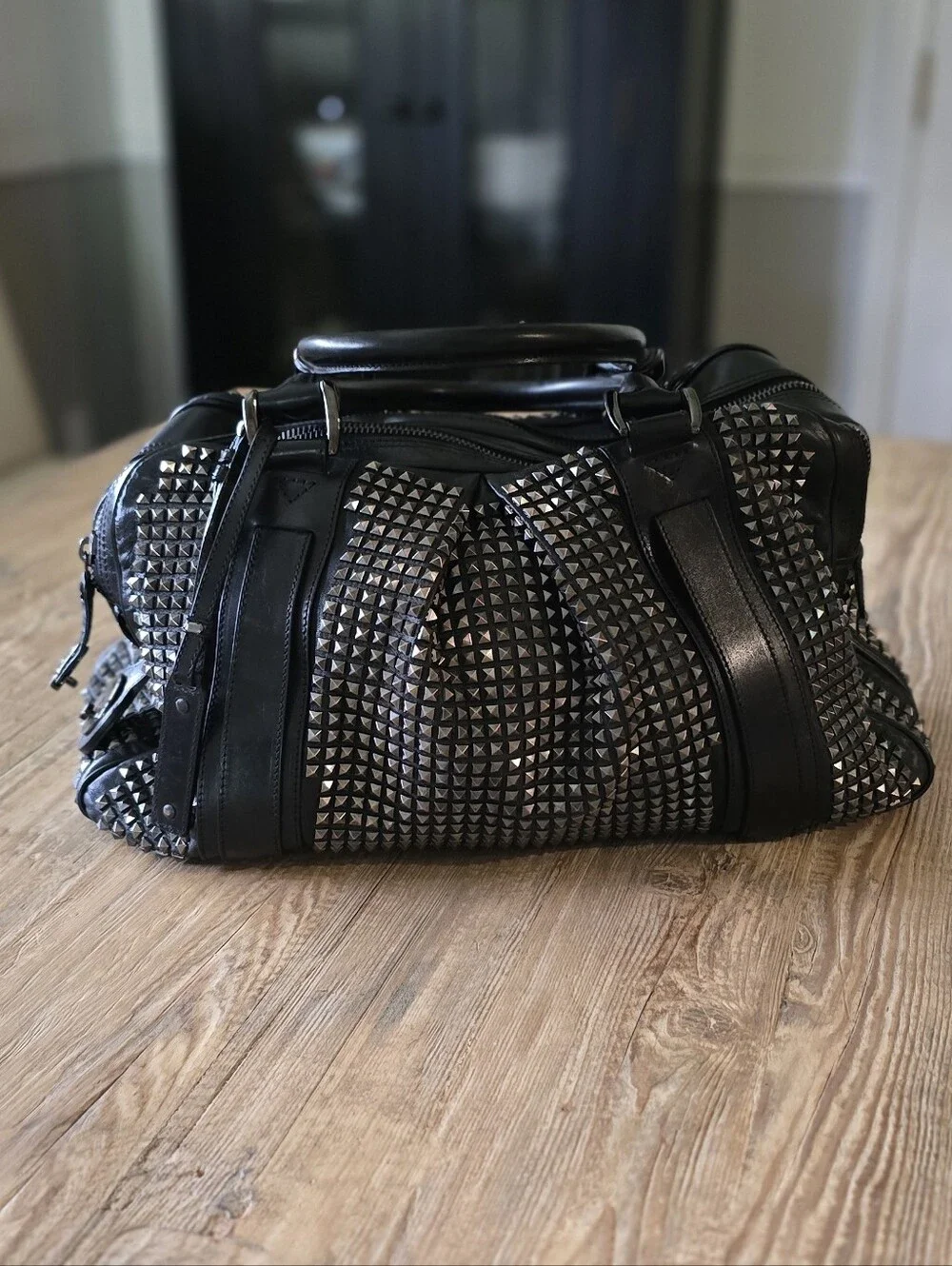 Burberry Prorsum Knight Studded Leather Purse Bag - Picture 3 of 11